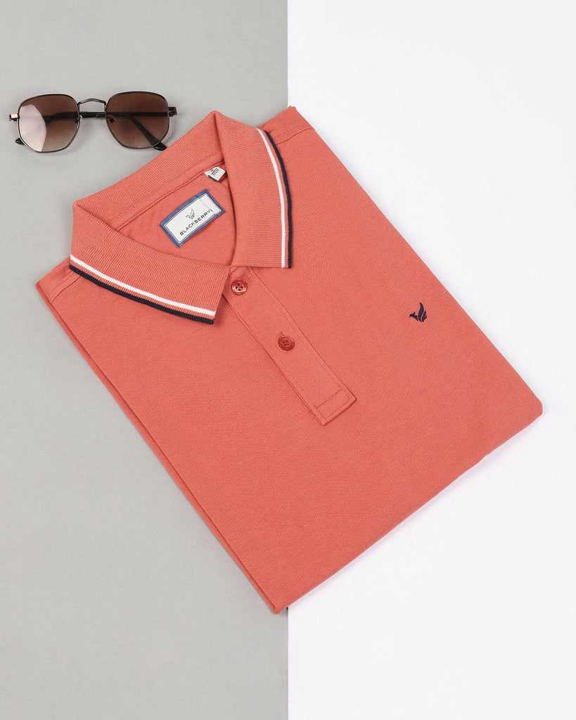 Polo Apricot Solid T-Shirt - Ollie