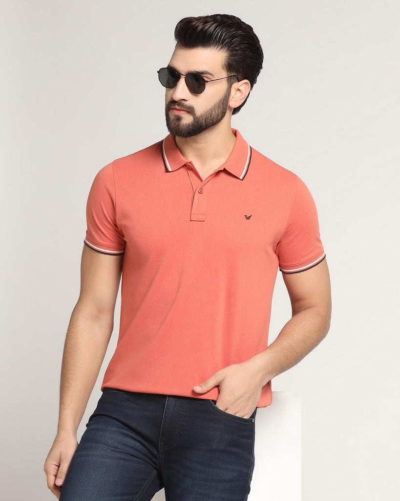 Polo Apricot Solid T-Shirt - Ollie