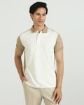 Polo Beige Solid T-Shirt - Mike