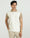 Polo Beige Solid T-Shirt - Mike
