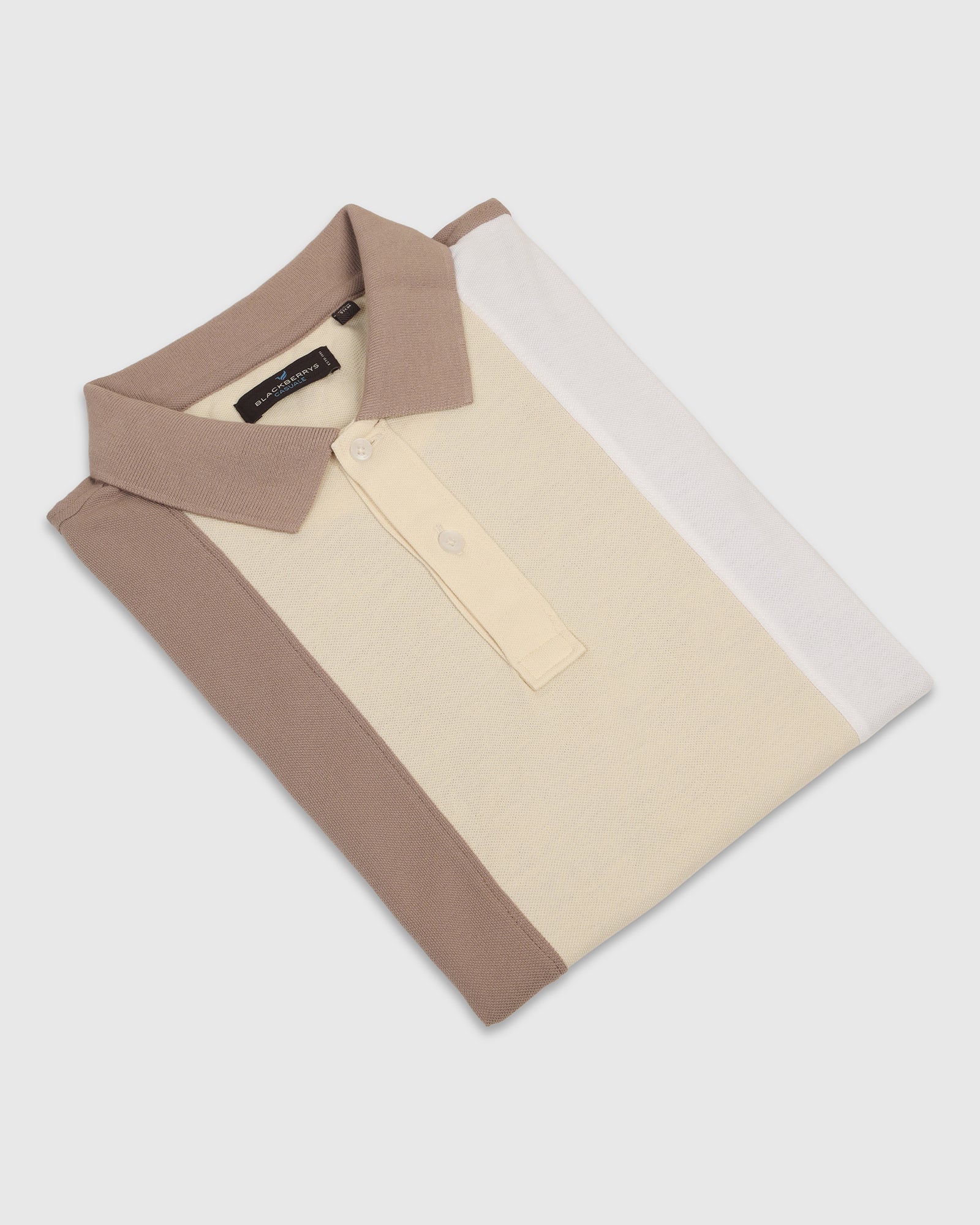 Polo Beige Solid T-Shirt - Juniper