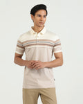 Polo Beige Stripe T-Shirt - Bella