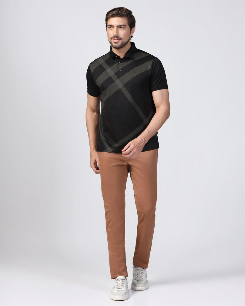 Polo Black Printed T-Shirt - Aquila