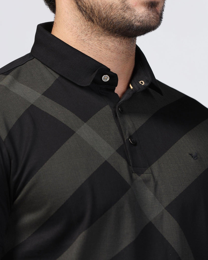 Polo Black Printed T-Shirt - Aquila