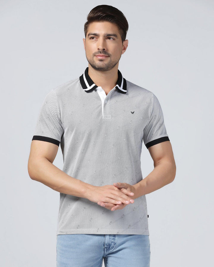 Polo Black Printed T-Shirt - Nit