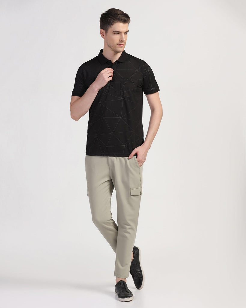 Polo Black Printed T-Shirt - Triey