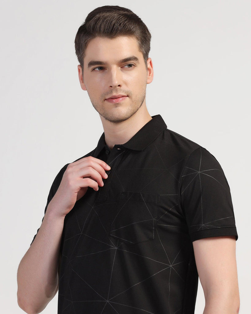 Polo Black Printed T-Shirt - Triey