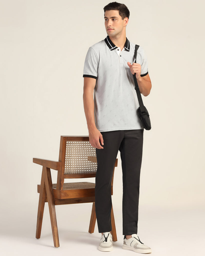 Polo Black Printed T-Shirt - Nit