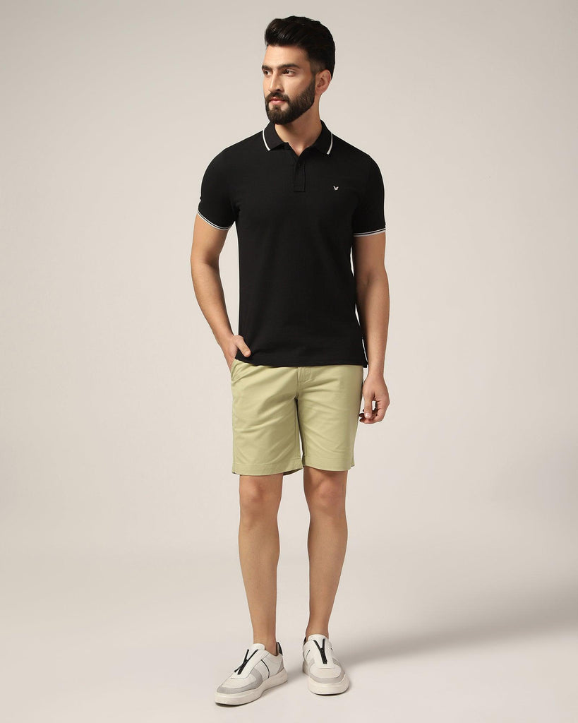 Polo Black Solid T-Shirt - Posh