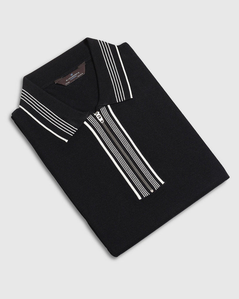 Polo Black Solid T-Shirt - Remi