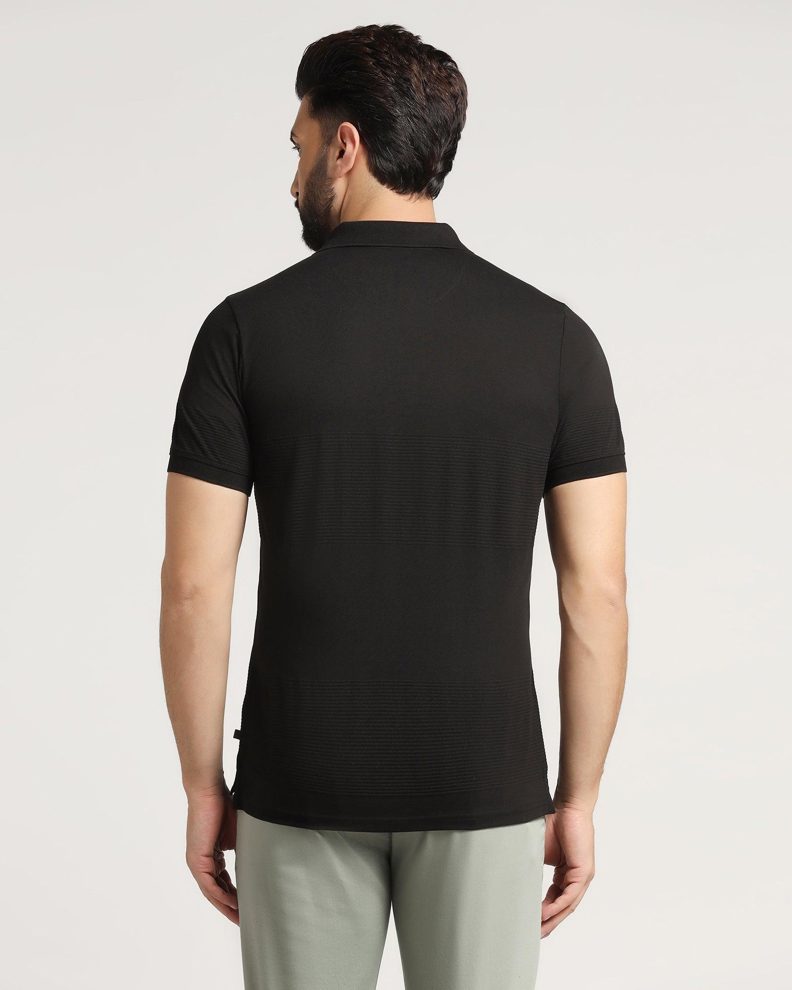 Polo Black Stripe T Shirt - Space
