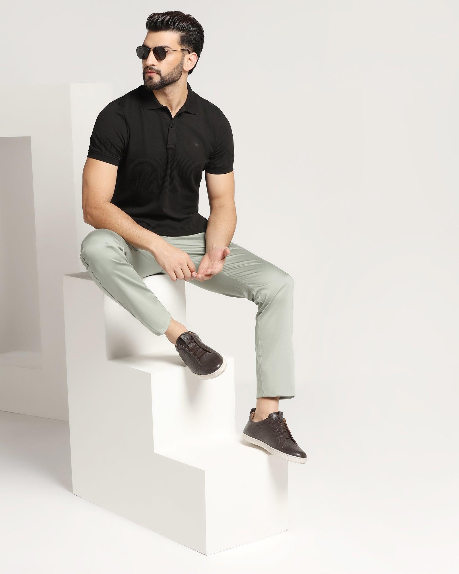 Polo Black Stripe T Shirt - Space