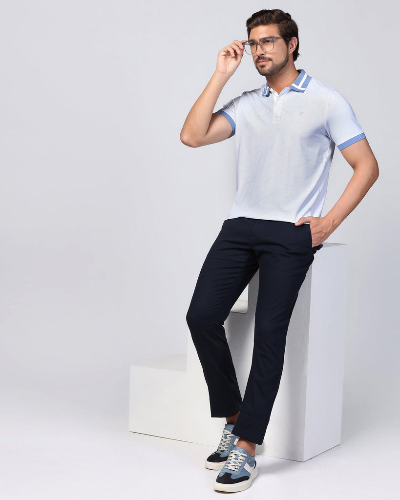 Polo Blue Printed T-Shirt - Nit