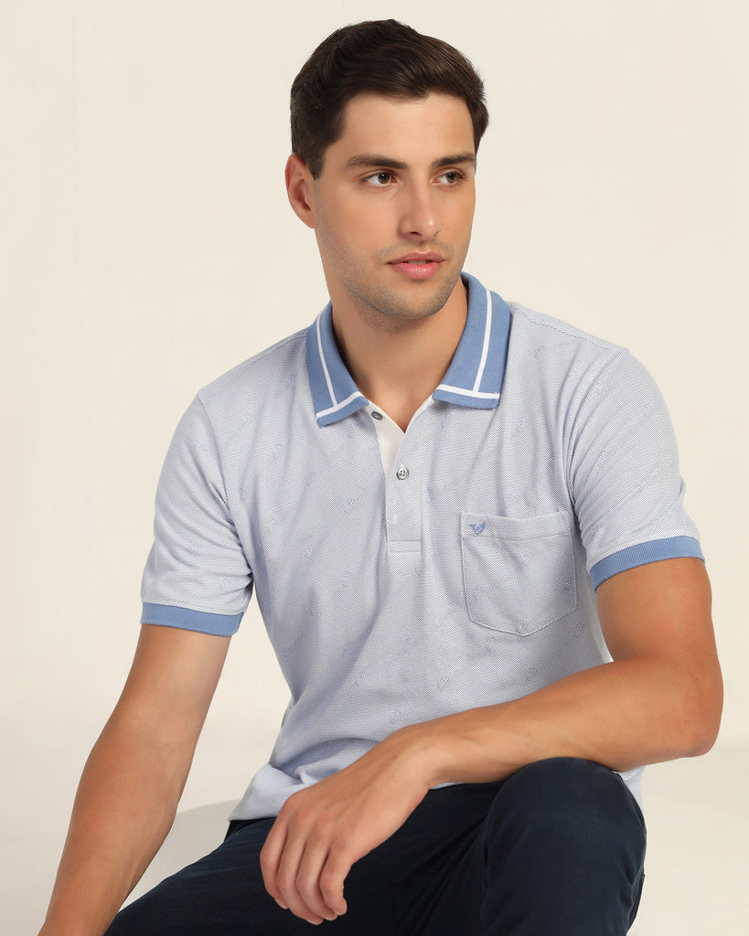 Polo Blue Printed T-Shirt - Nit