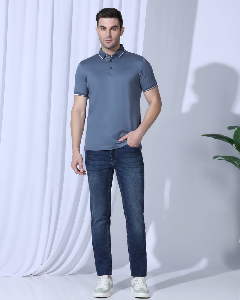 Polo Blue Topaz Solid T-Shirt - Orion