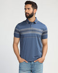 Polo Blue Topaz Stripe T-Shirt - Cetus