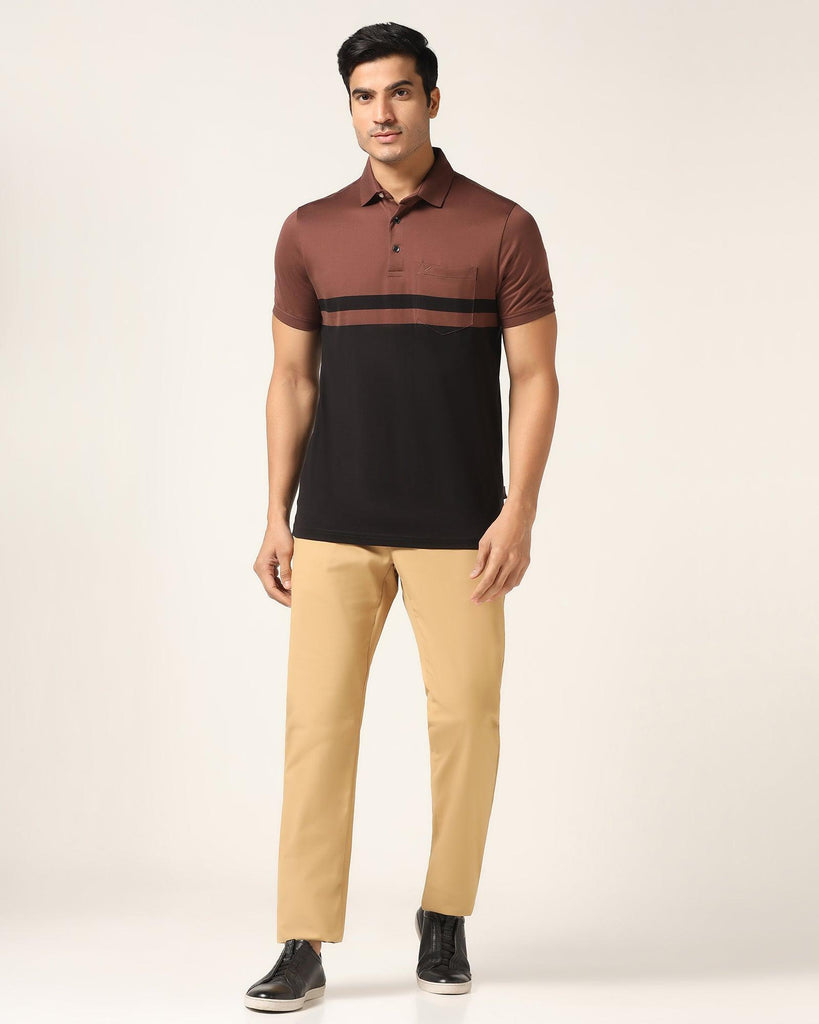 Polo Brown Solid T-Shirt - Ned