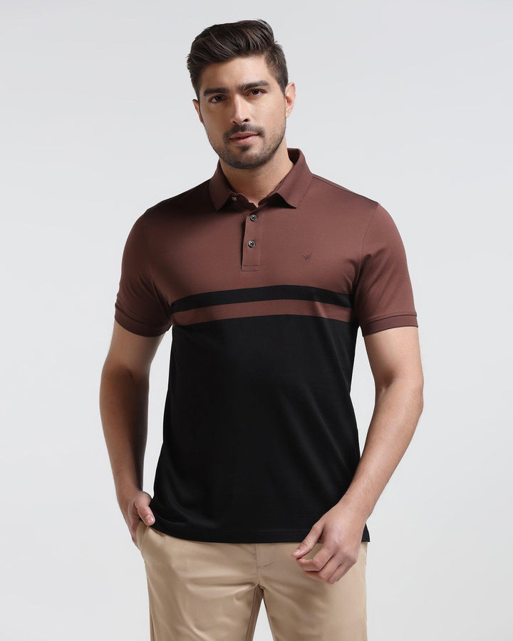 Polo Brown Solid T-Shirt - Ned