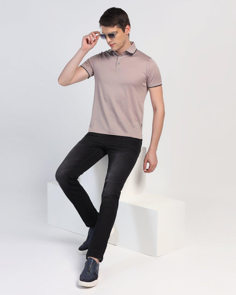 Polo Cloud Grey Solid T-Shirt - Ether