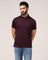 Polo Dark Purple Textured T-Shirt - Lois