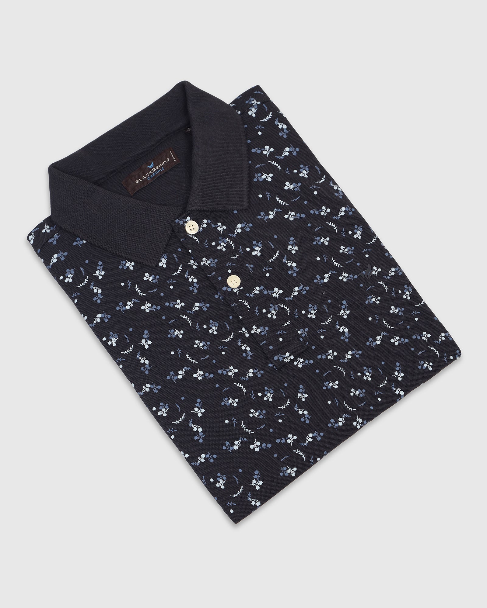 Polo Deep Navy Printed T-Shirt - Flora