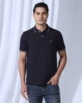 Polo Deep Navy Solid T-Shirt - Elara