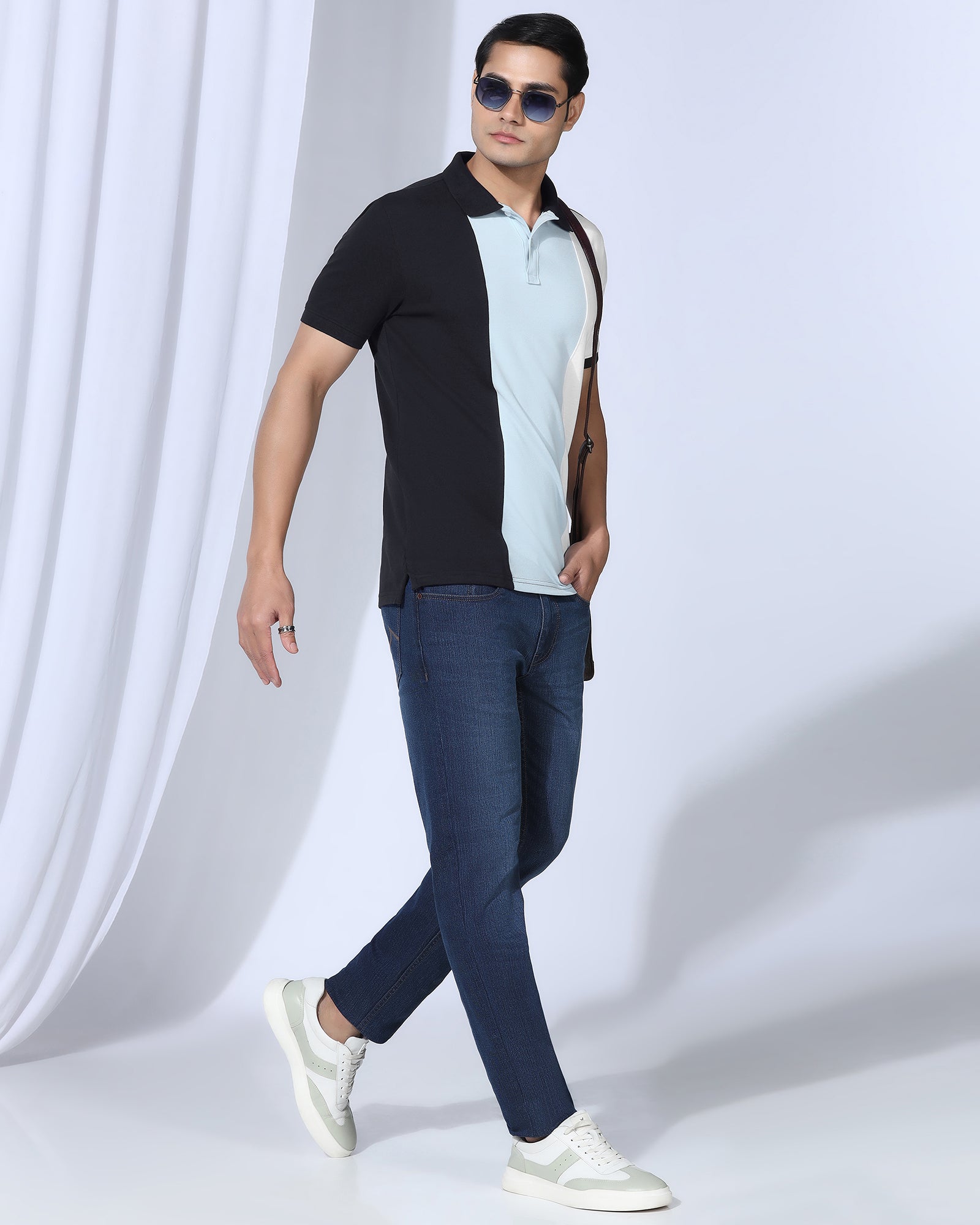 Polo Deep Navy Solid T-Shirt - Juniper