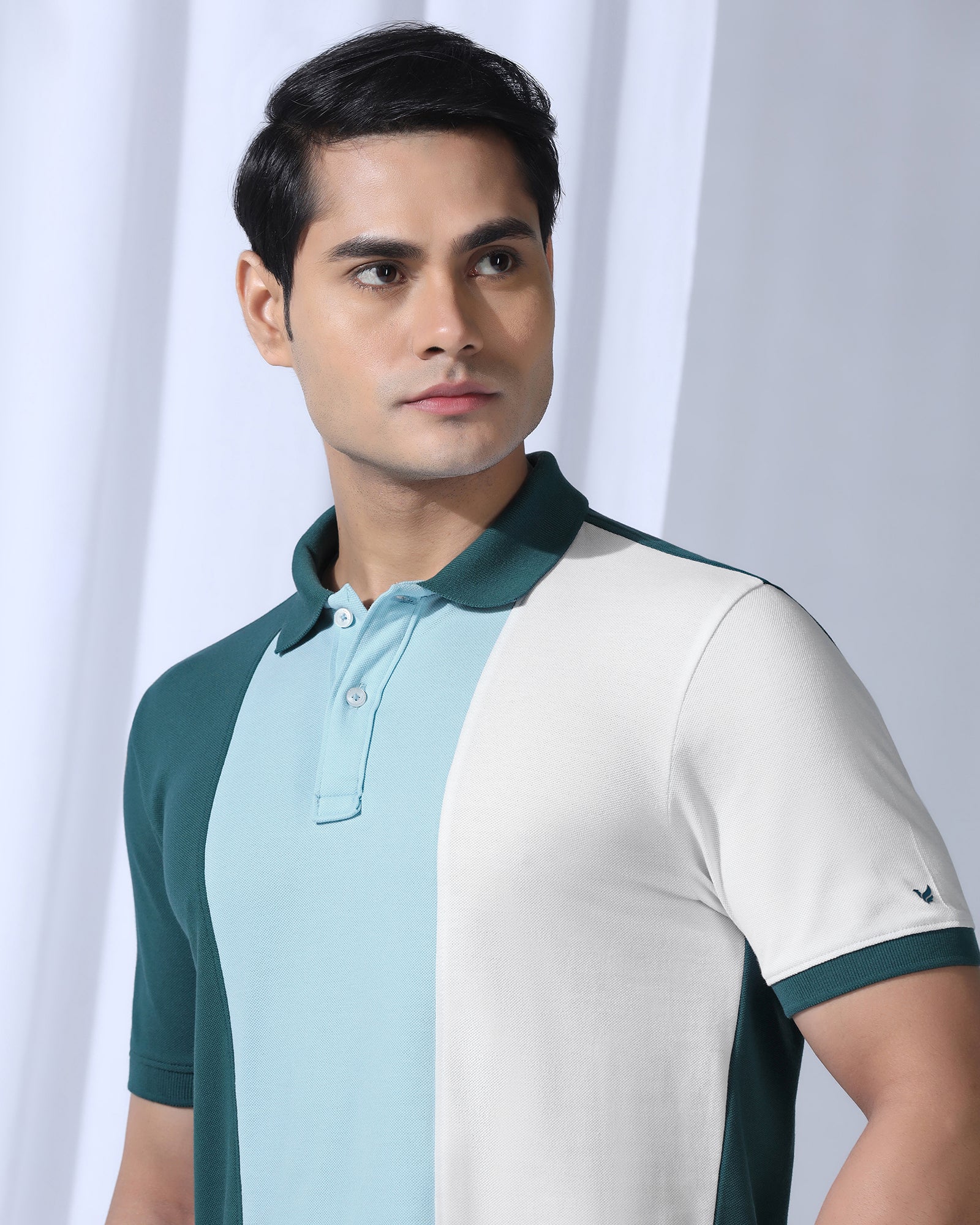 Polo Green Solid T-Shirt - Juniper