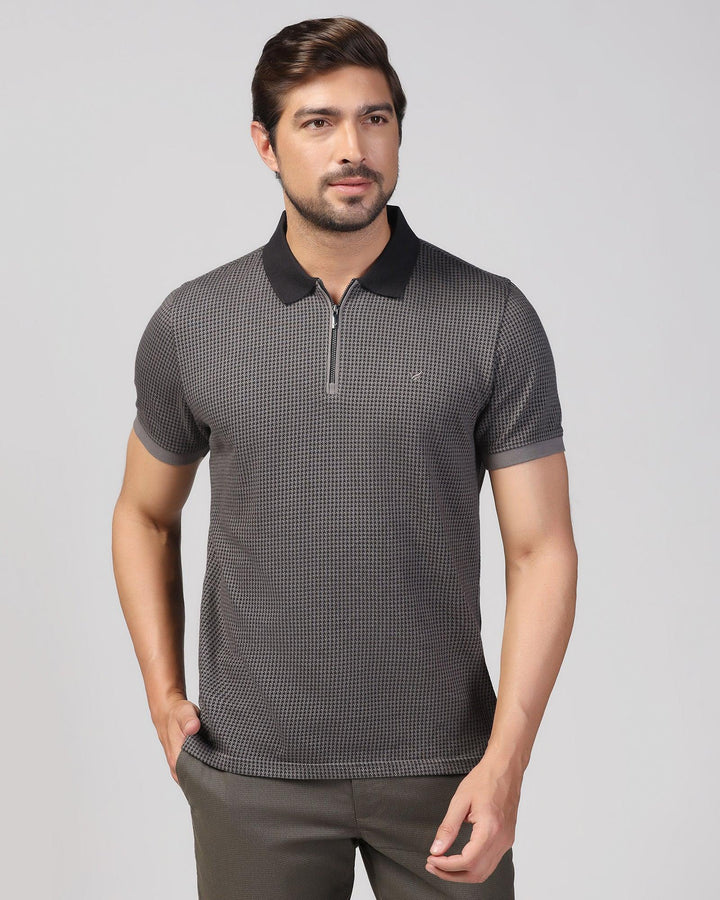 Polo Grey Structure T-Shirt - Keiji