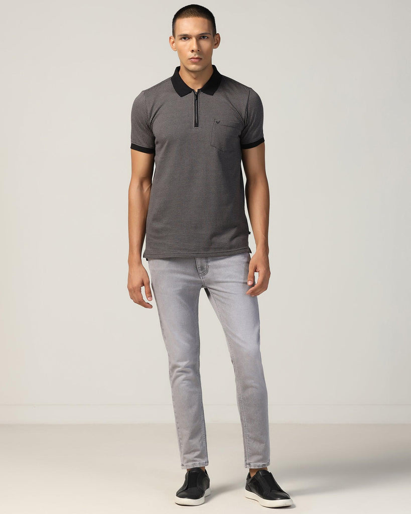 Polo Grey Structure T-Shirt - Keiji