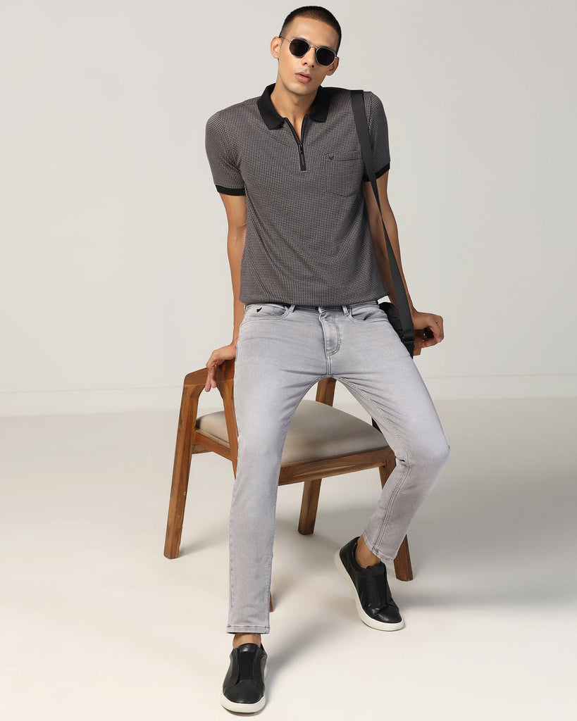 Polo Grey Structure T-Shirt - Keiji