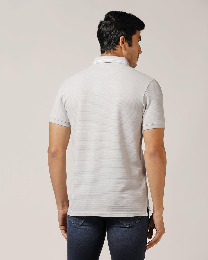 Polo Grey Textured T-Shirt - Darryl