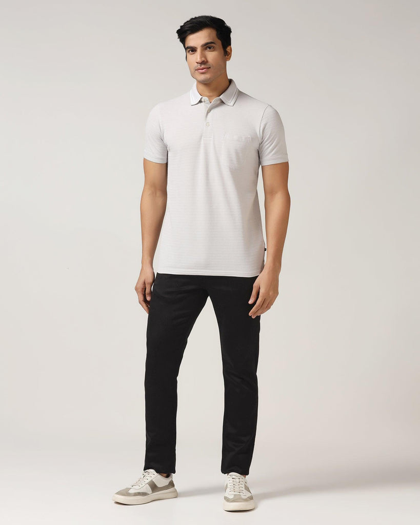 Polo Grey Textured T-Shirt - Darryl