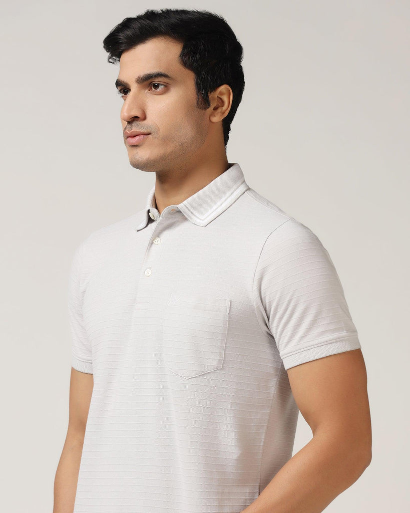 Polo Grey Textured T-Shirt - Darryl