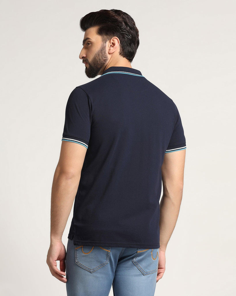 Polo Ink Blue Solid T-Shirt - Ollie