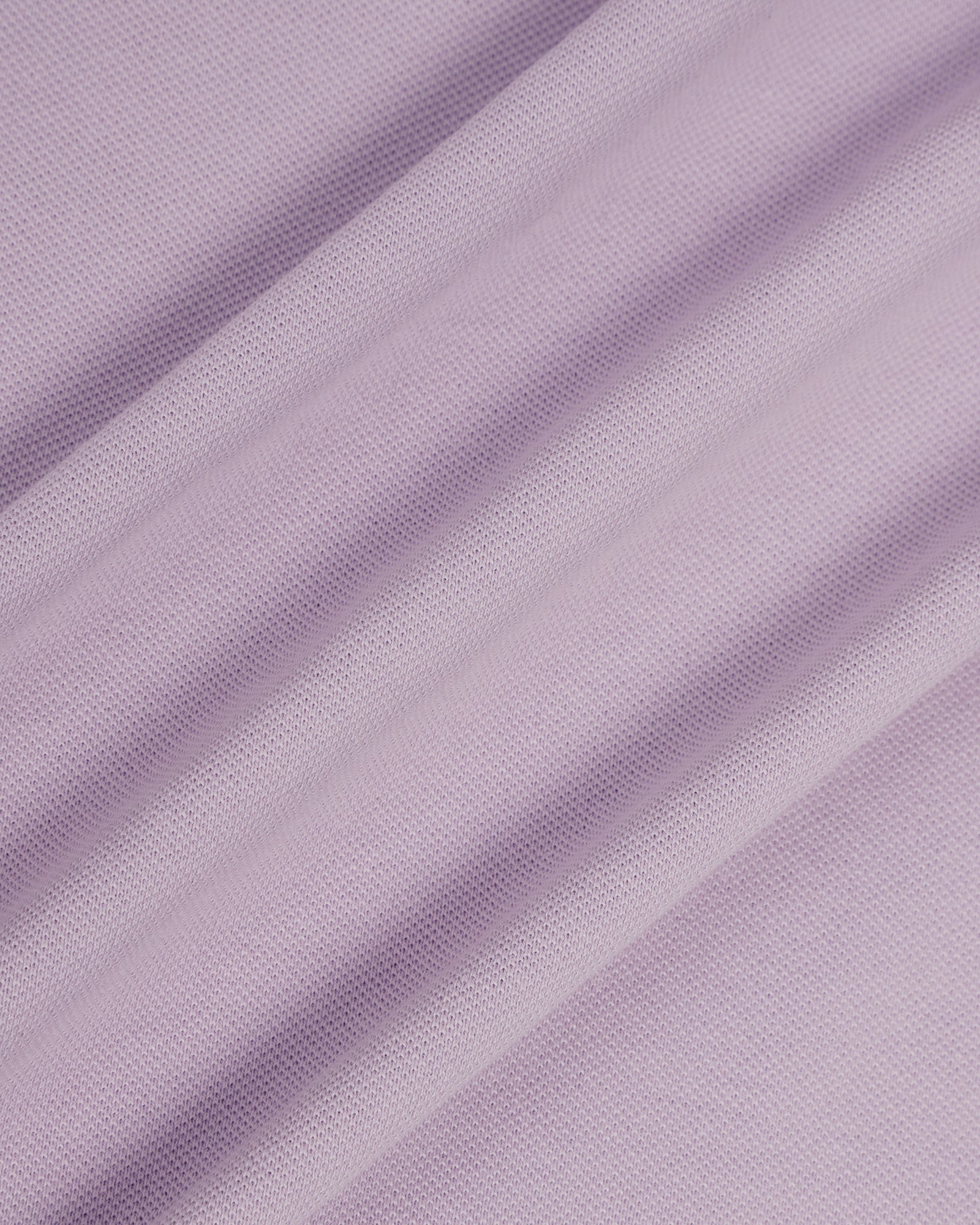 Polo Lavender Solid T-Shirt - Elara