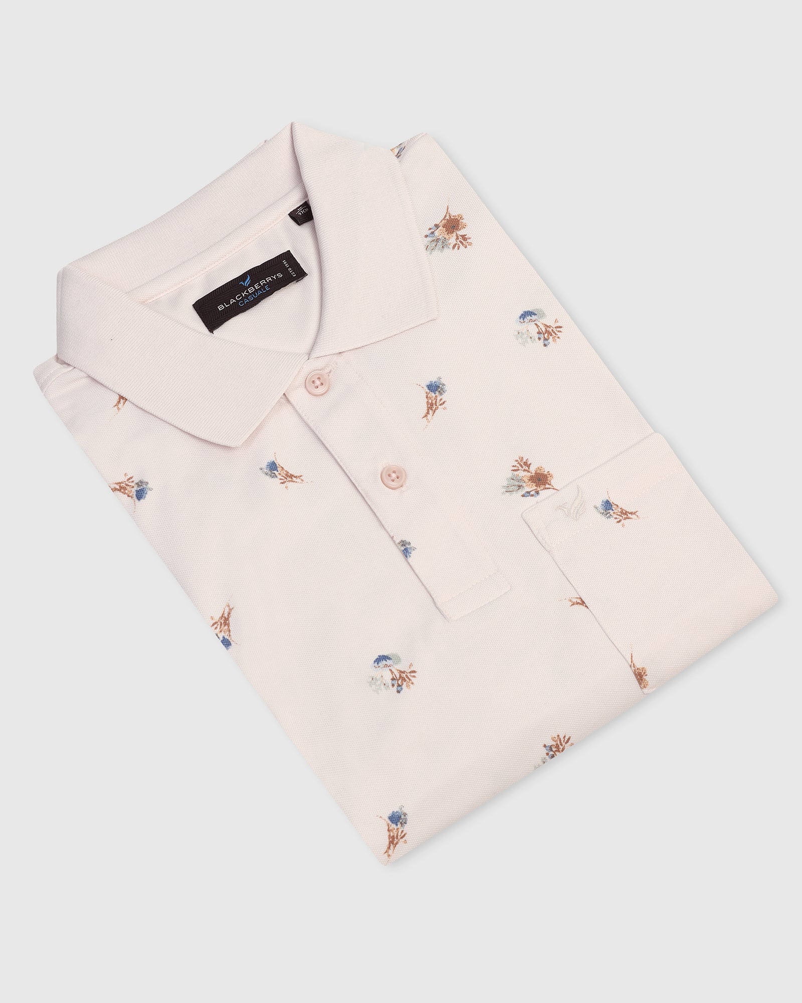 Polo Light Pink Printed T-Shirt - Depp