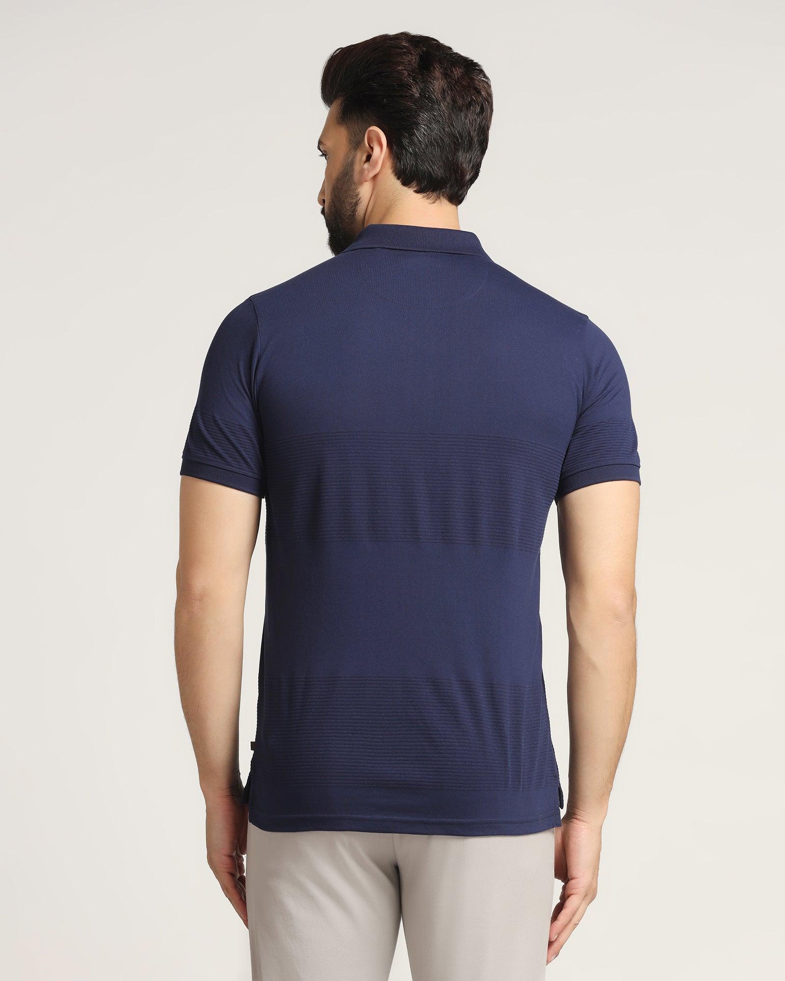 Polo Medieval Blue Stripe T Shirt - Space