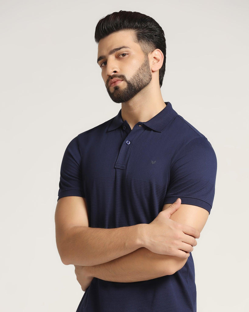 Polo Medieval Blue Stripe T-Shirt - Space