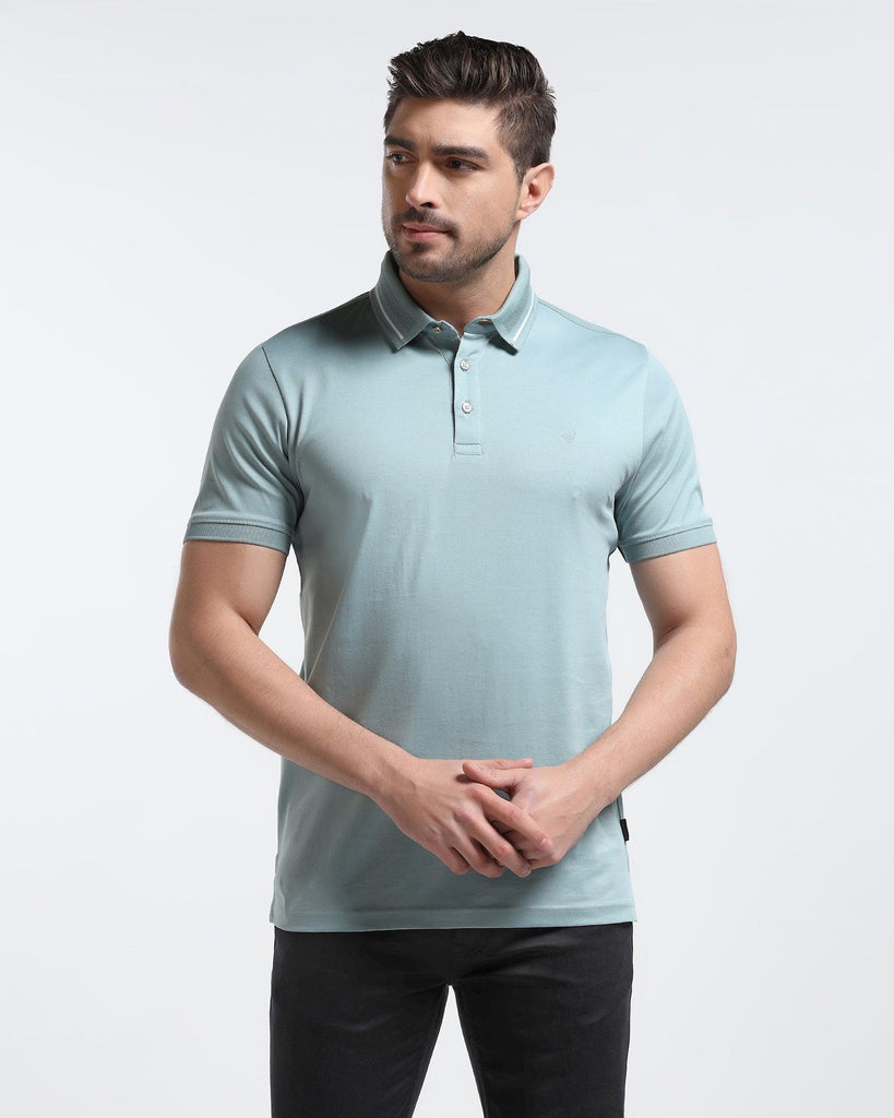 Polo Mint Green Solid T-Shirt - Peter