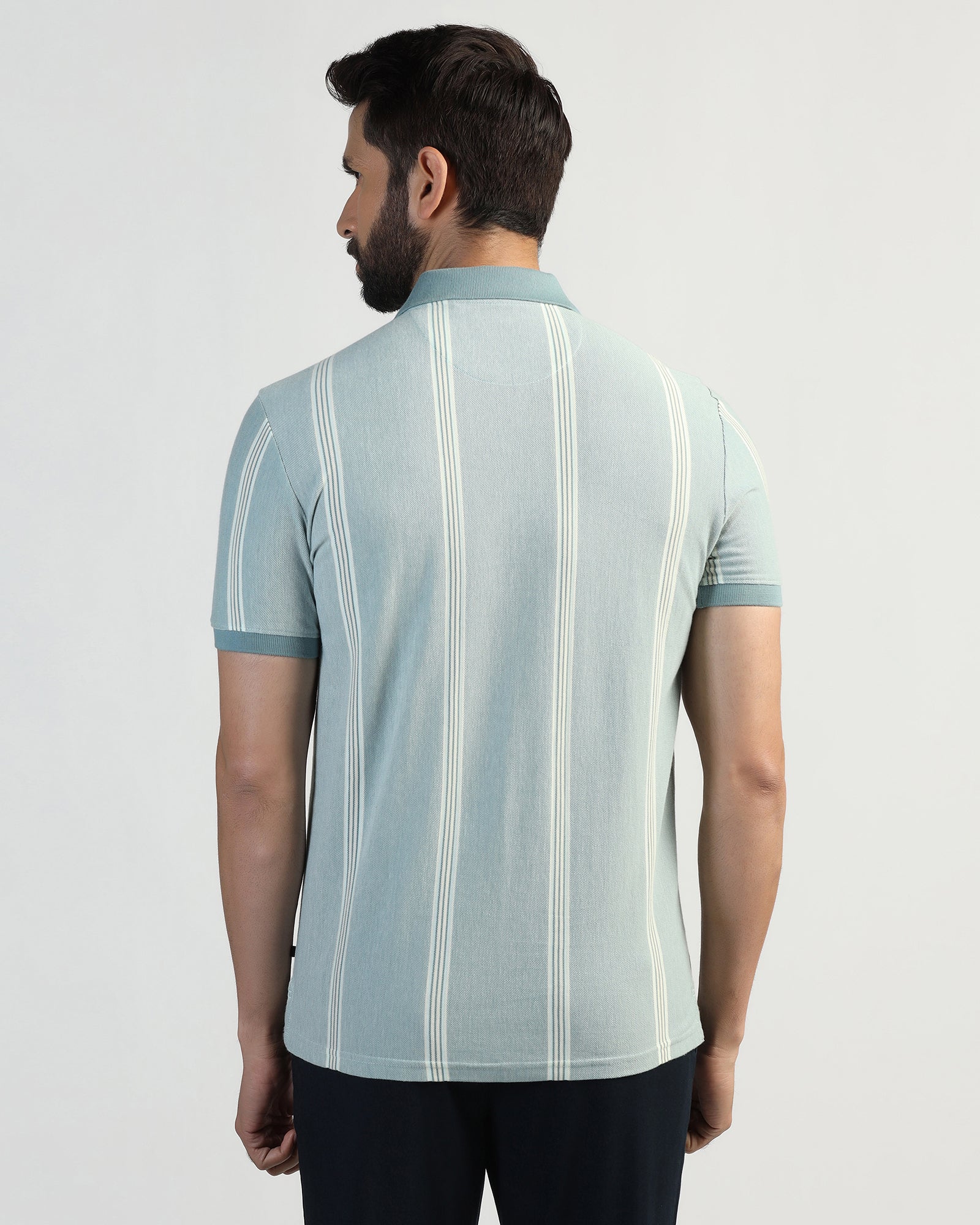 Polo Mint Stripe T-Shirt - Cape