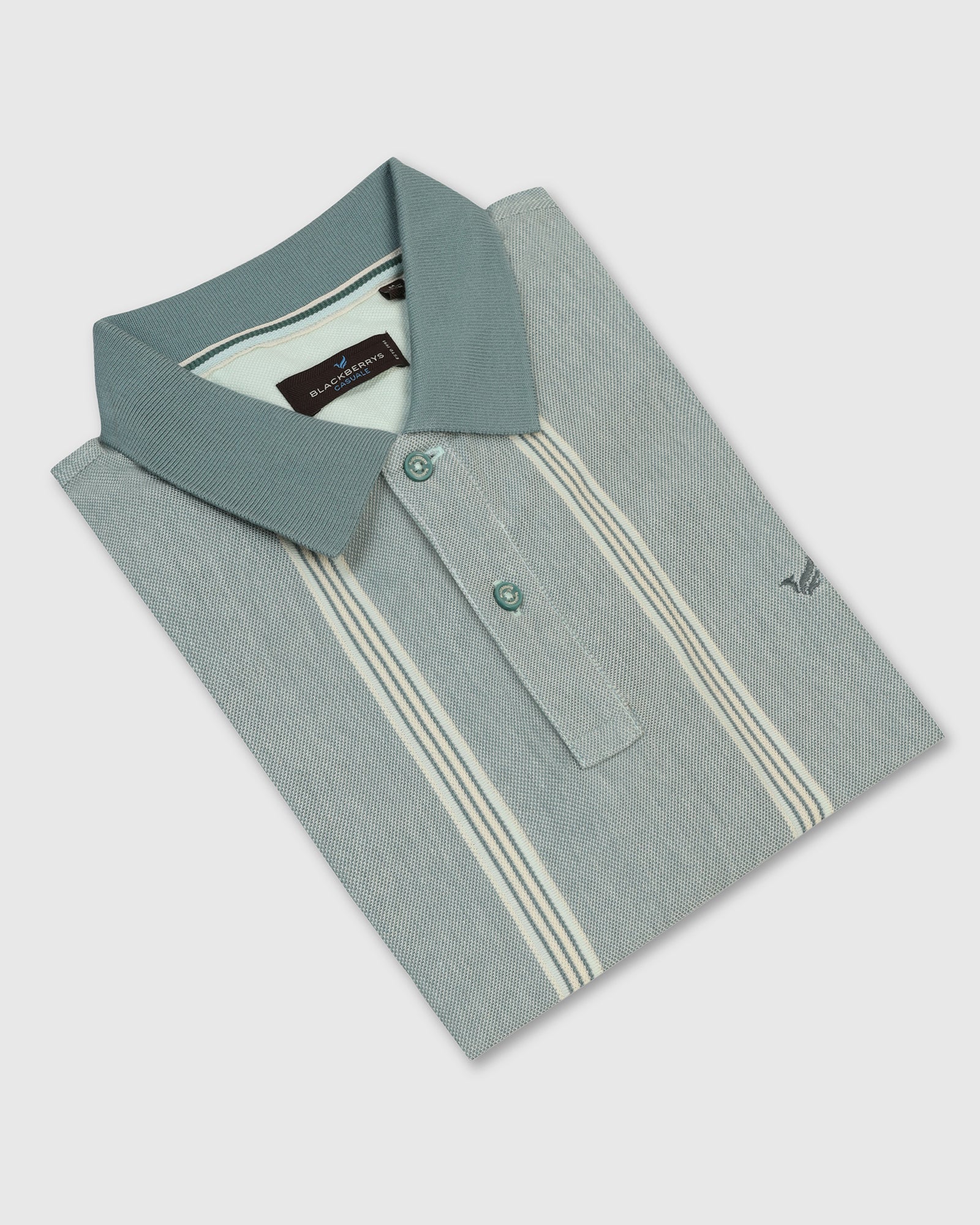 Polo Mint Stripe T-Shirt - Cape