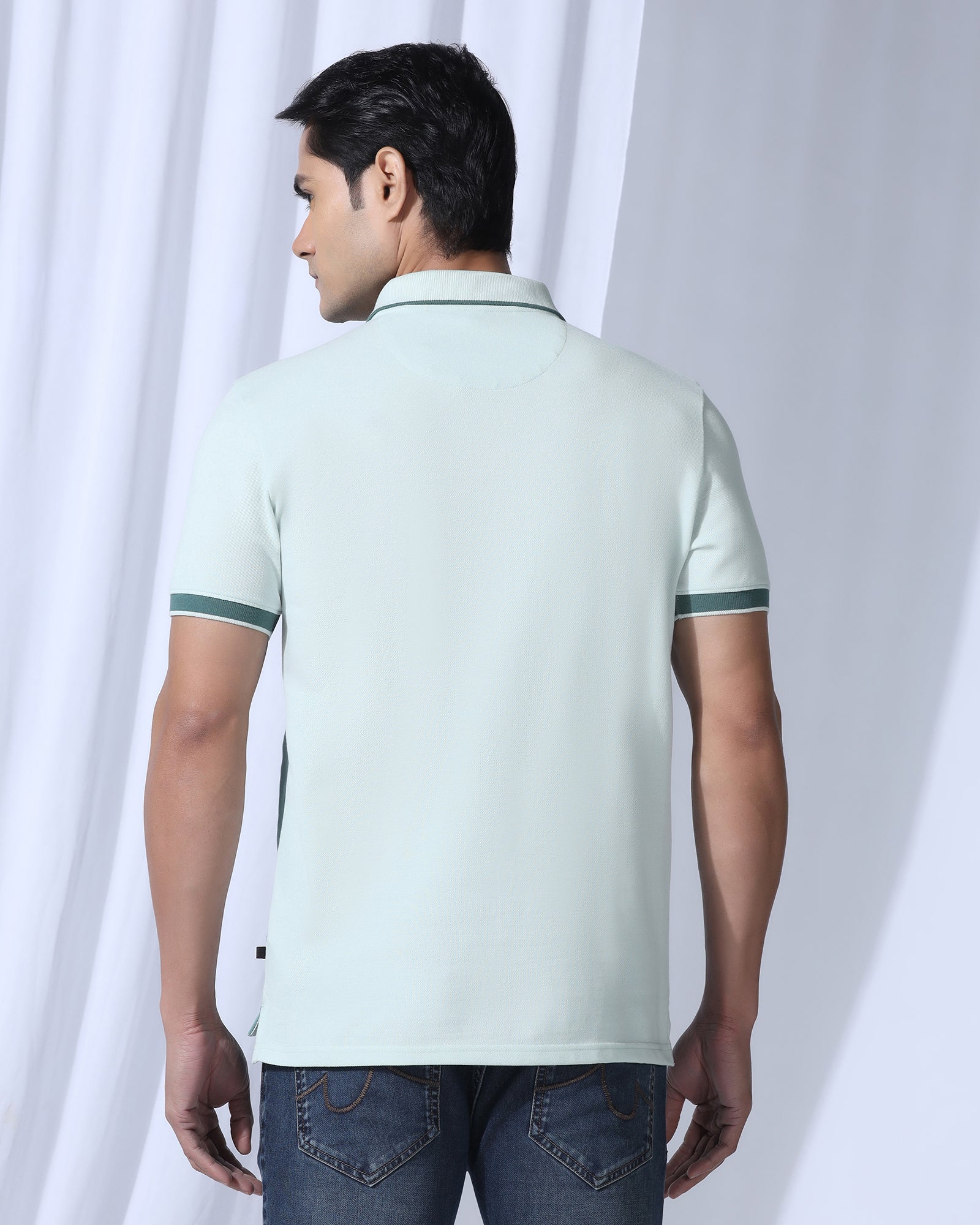 Polo Mint Stripe T-Shirt - Oriono