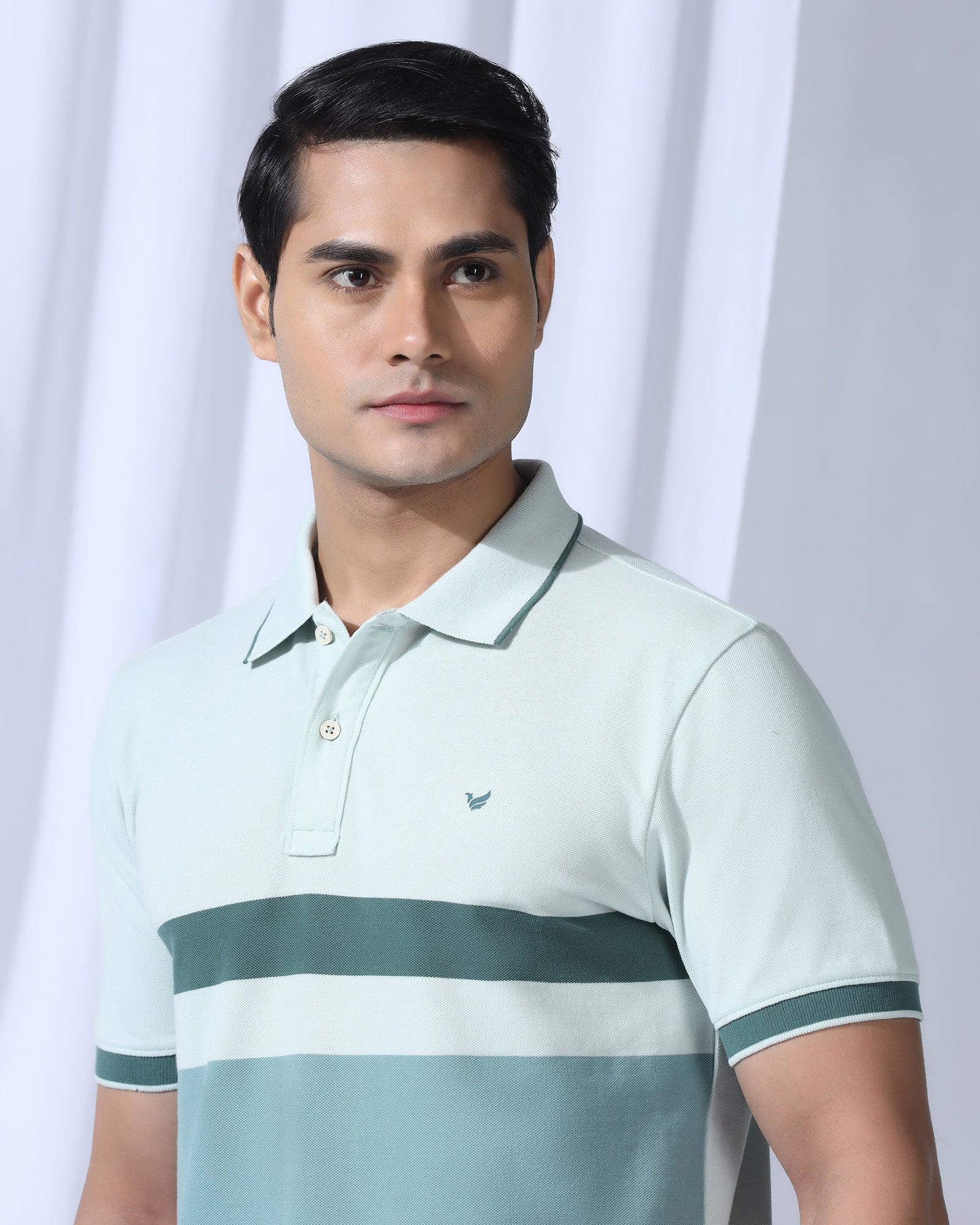 Polo Mint Stripe T-Shirt - Oriono
