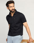 Polo Navy Printed T-Shirt - Hala