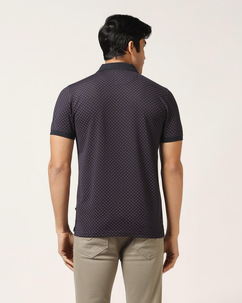 Polo Navy Printed T-Shirt - Libra