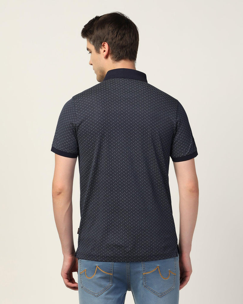 Polo Navy Printed T-Shirt - Perla