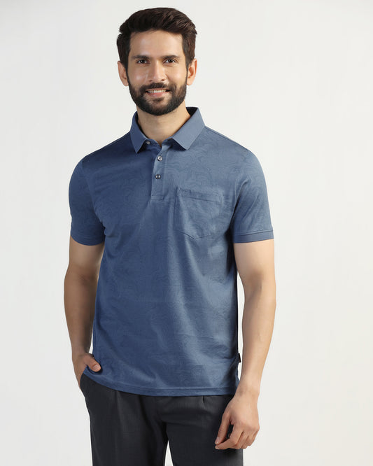 Polo Navy Printed T-Shirt - Trip