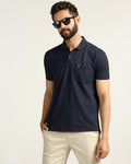 Polo Navy Printed T-Shirt - Wembley
