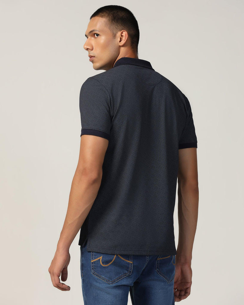 Polo Navy Printed T-Shirt - Taichi